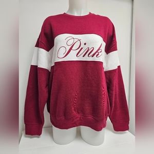 Victoria's Secret Pink Ivy Fleece Pullover Sweatshirt New